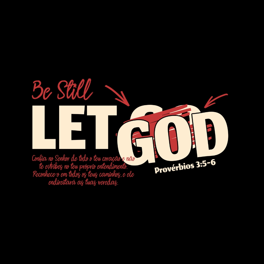 Camiseta Cristã Oversized -Let God (deixe Deus agir) - Imagem 2