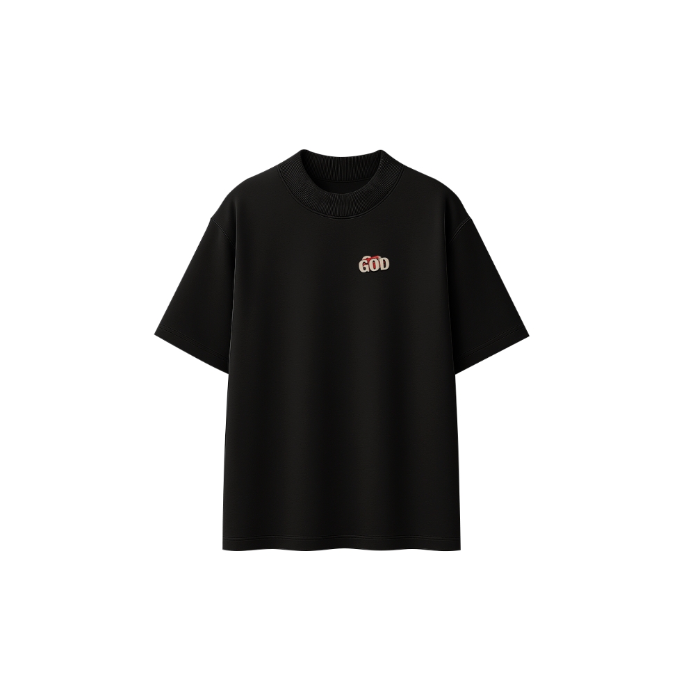 Camiseta Cristã Oversized -Let God (deixe Deus agir) - Imagem 4